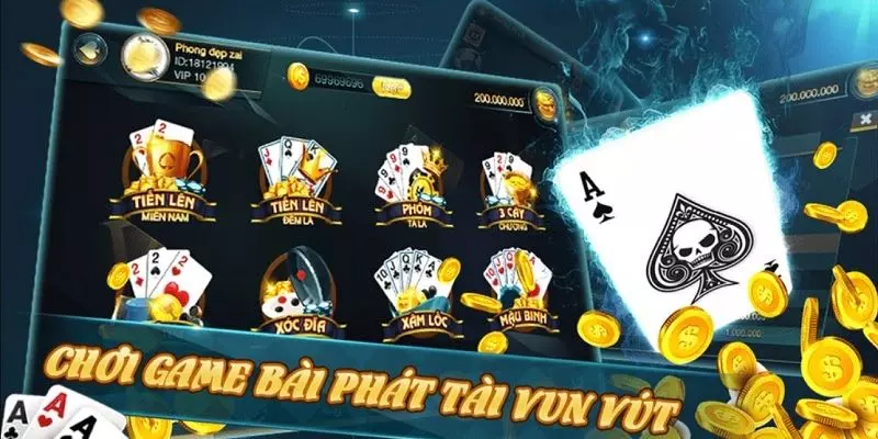 Những trò chơi phổ biến tại game bài KO66